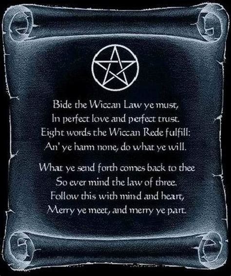 Wiccan creeds encompass